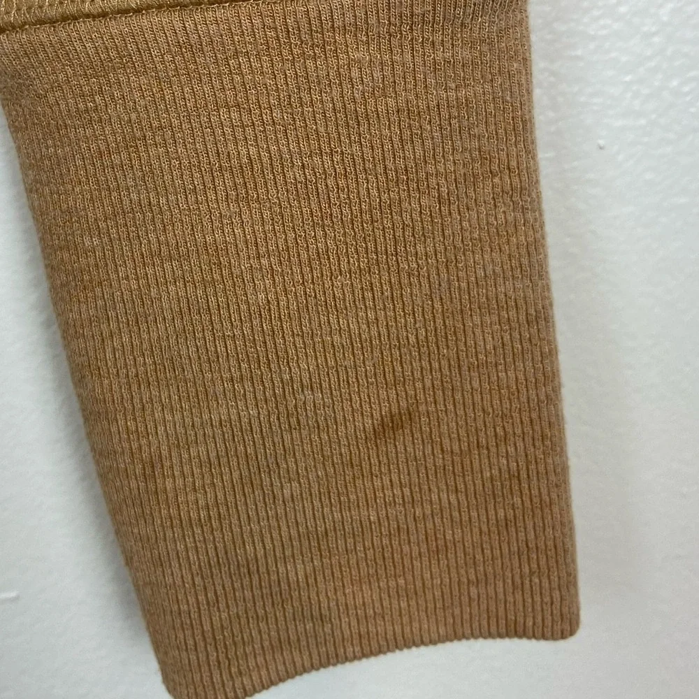 ATHLETA Balance Pullover Sweatshirt Tuscan Gold Tan Multi Nep Nirvana Fabric S - Picture 12 of 12